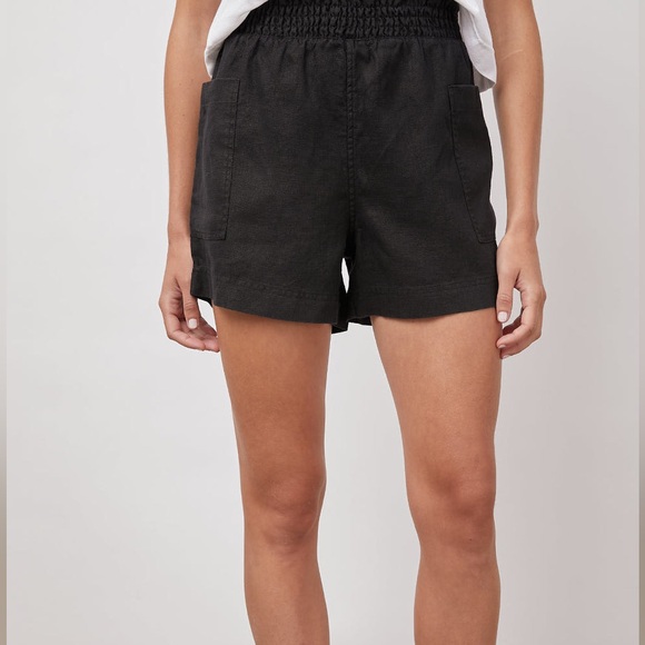 NWT Rails Summer Shorts in black linen - Picture 1 of 8